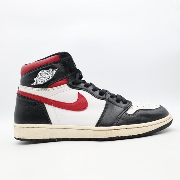 Nike Jordan 1 Retro High Black Gym Red Men's Size 11 Black White Sail 555088-061 - Picture 1 of 10